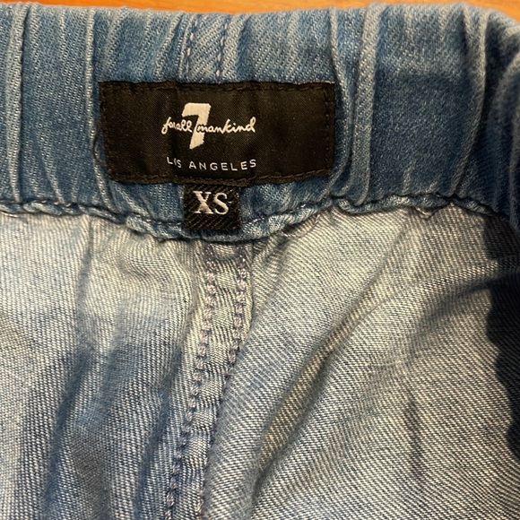 7 For All Mankind Drawstring Jogger Pants SZ XS 0-2 - Picture 4 of 4